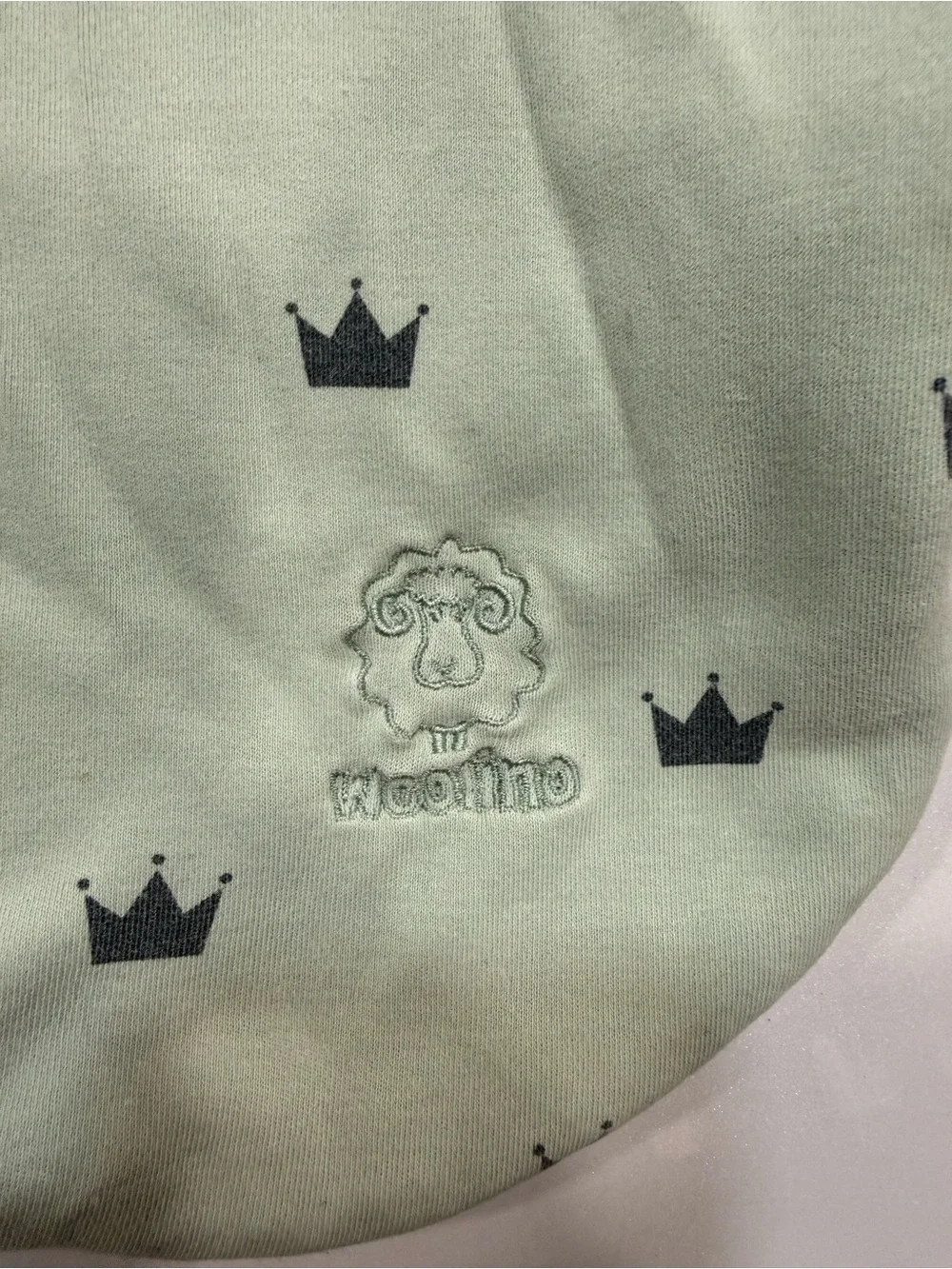 Woolino Crown Patterned Merino Wool Sleep Sack 6-18 months